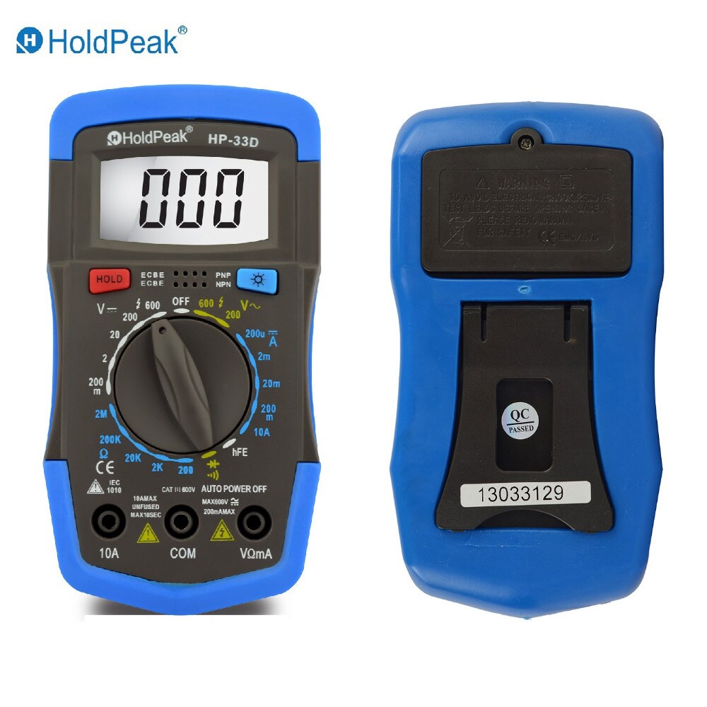 HoldPeak HP-33D Ƽ   а ޴ ̴  Ƽ   ׽  LCD Ʈ Ƽ 